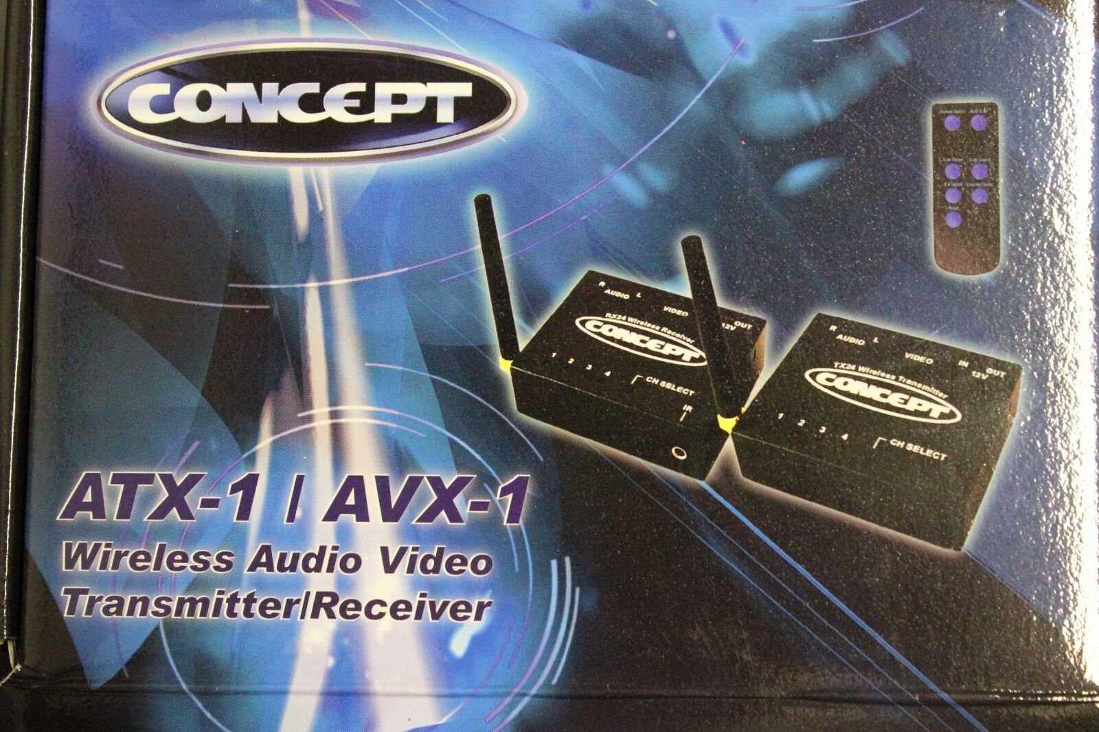 2.4ghz Wireless Audio Video Av Transmitter Receiver Set 4 Ch W/remote 12v Rv Car